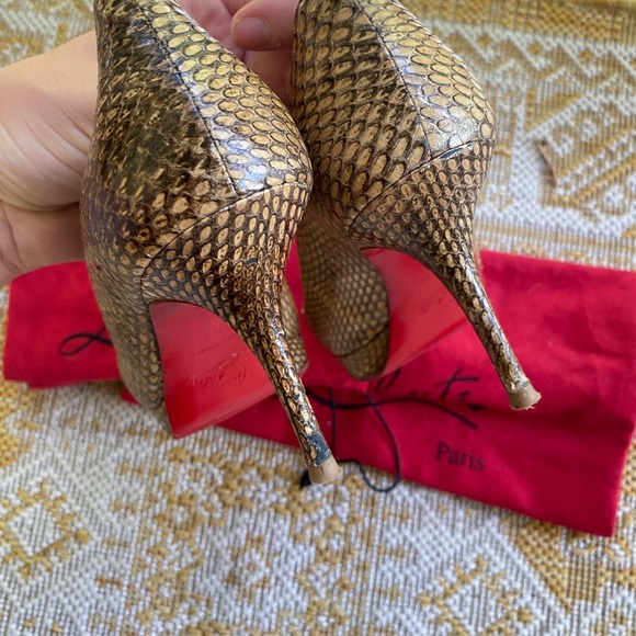 Authentic Louboutin Simple python heels leather snakeskin - Picture 6 of 9